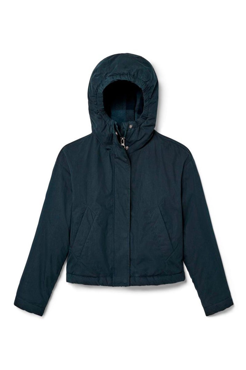 Tchibo Kids Girl Solid Transitional Quilted Jacket, Navy - Image 2